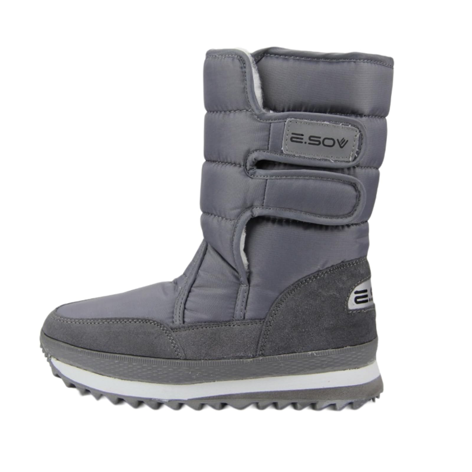 ZQW Womens Winter Snow Boots Thermal Faux Fur Lined Hook and Loop Boots Waterproof Chunky Platform Shoes Outdoor
