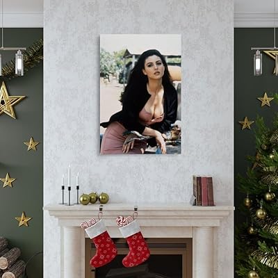 Poster Monica Bellucci - Impression Murale 76.2x101.6 Cm, Tissu Polyester, Décoration Moderne Pour Salon Ou Chambre