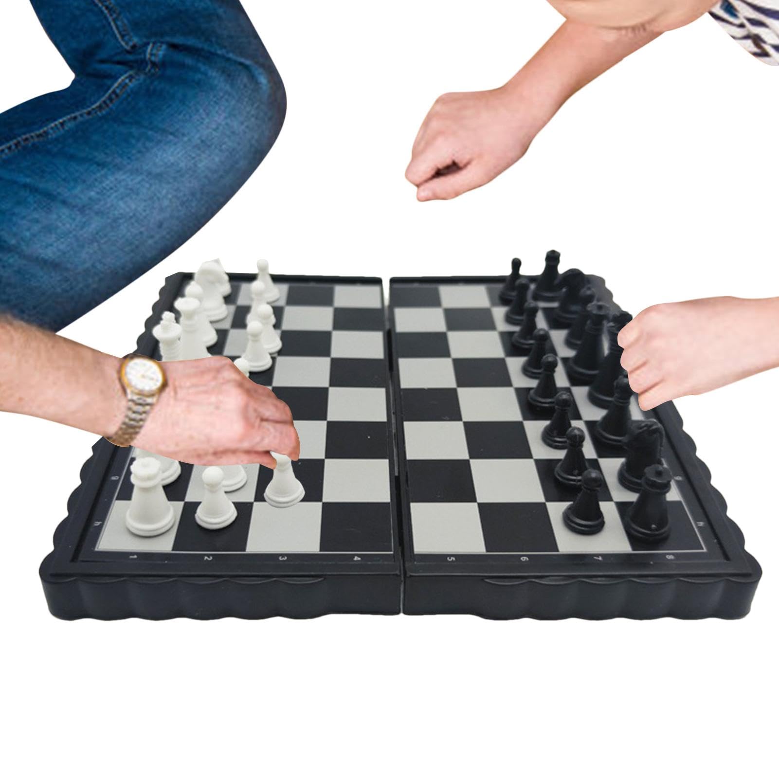 Magnetic Chess Strategy Game - Magnetic Chess Fun Family Games, Educational Fun Family Chess Game, Creative Family Board Games, Interactive Magnetic Chess Set for Family, Parents