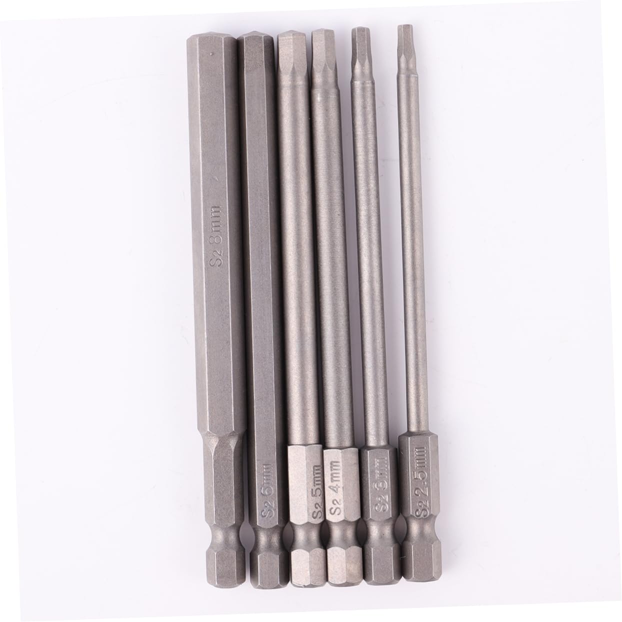 SHINEOFI 3 Set Punta Esagonale Magnetico Vite Spogliato Estrattore Di Bulloni Rotti Argento 6 Pezzi * 3