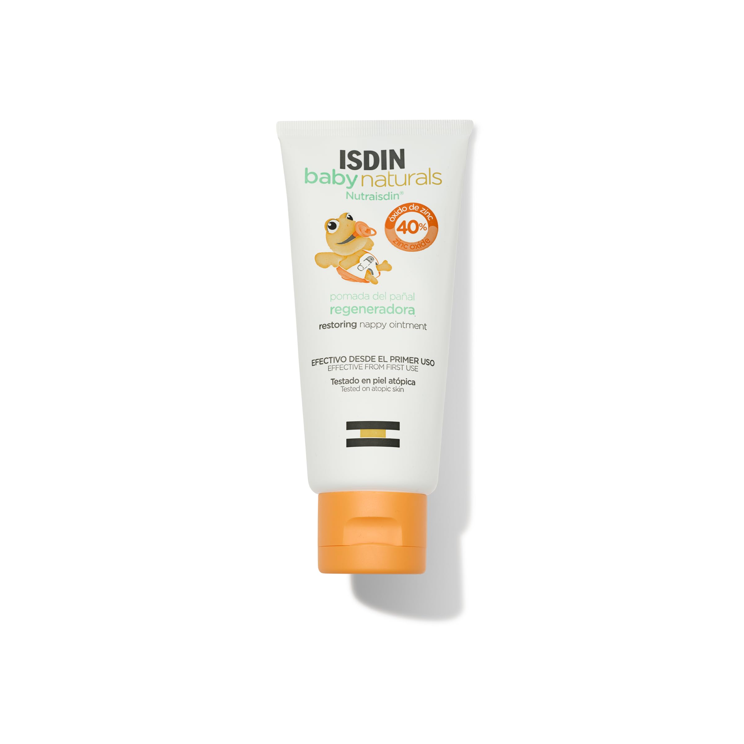 ISDIN Nutraisdin Baby Naturals Pomada del Pañal Regeneradora, Crema que Protege y Regenera la Piel Sensibilizada de bebé, con 40% Zinc