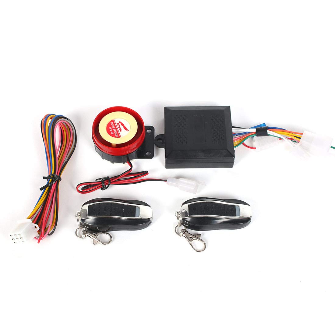 Bompa Universal Fit Motorcycle Anti-Theft Alarm Security System Remote Control Engine Start Kit
