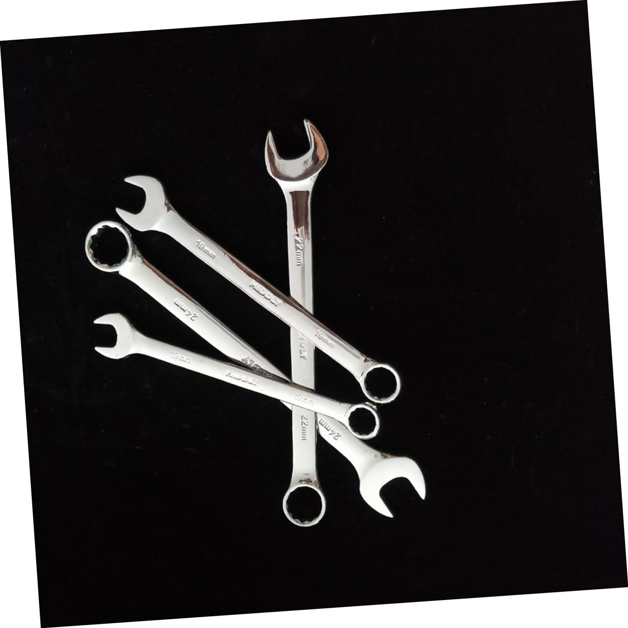 Gadpiparty 20pcs Dual Head Wrench Set Mirror Surface Combination Tool Portable Storage Bag Versatile Mechanics Spanner for Home and Professional Use