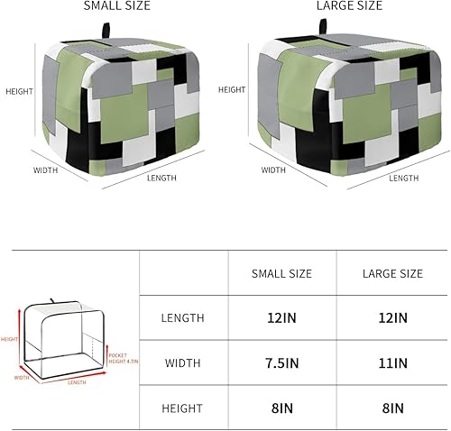 Miniatura 3 de Cubierta para tostadora de 2 rebanadas, cubierta para electrodomésticos de cocina pequeños, cubierta de horno de tostadora de arte abstracto