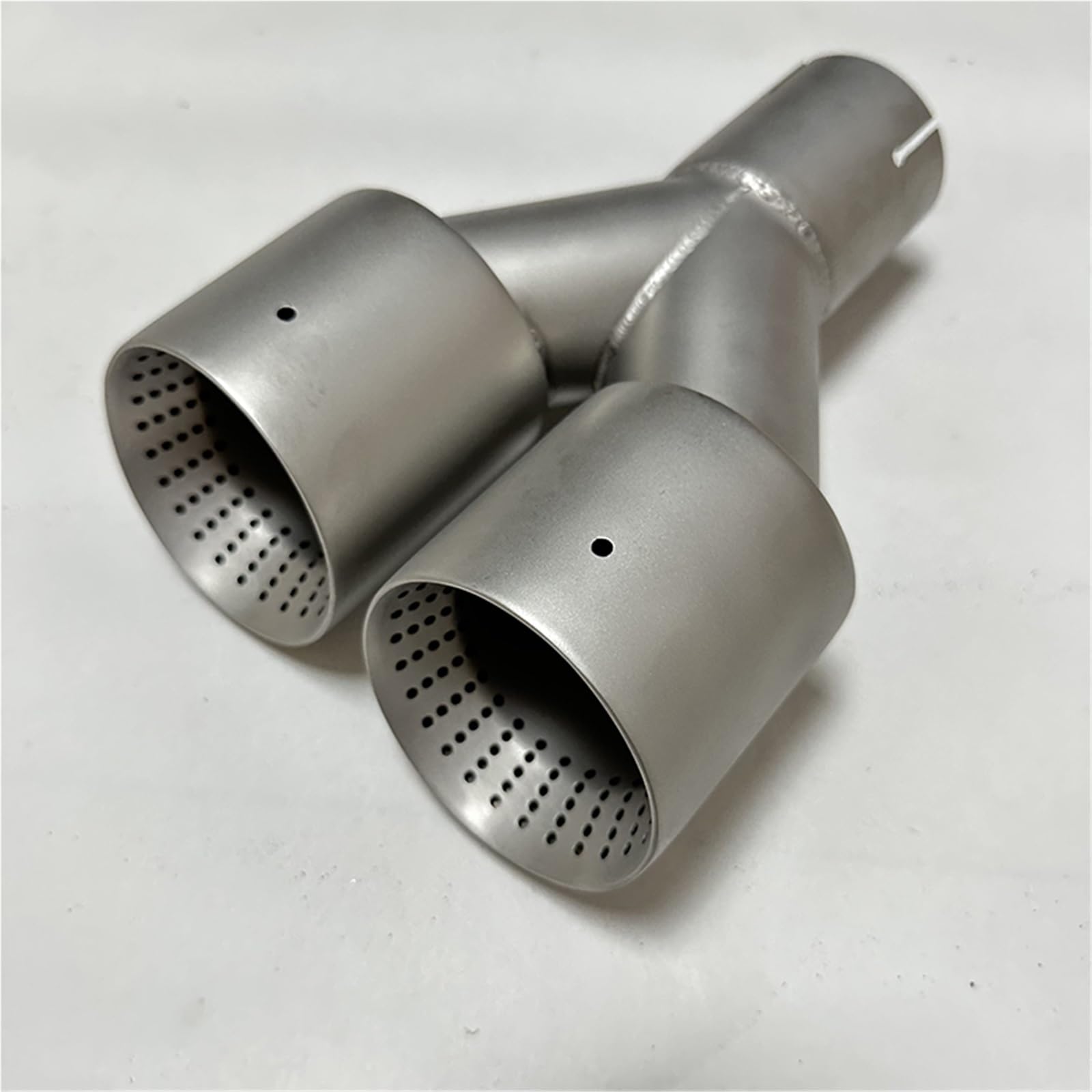1 Uds. Accesorios para coche tubo escape acero inoxidable silenciador garganta trasera arenado Y salida gran calibre sistema escape Tubo de Escape(60mm-89mm)