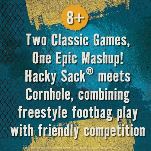 Image of PlayMonster The Original Hacky Sack Footbag Core 70s, 80's Toys - Material Bag - Hacky Ball, Foot Bag Kick Sack, Indoor and Outdoor Toys for Kids and Adults - Hacking a Sack, Kids Toys, Ages 8+