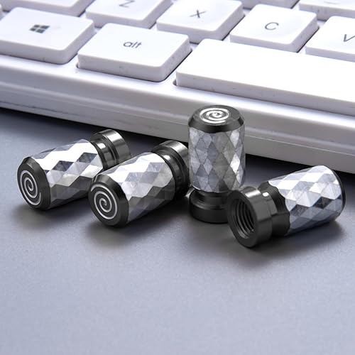 Miniatura 2 de Tapones para vástago de válvula de neumático, 4 tapas universales para válvulas de neumáticos, accesorios para neumáticos de automóvil para Tesla