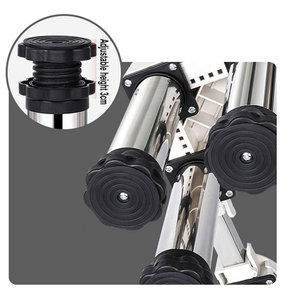Soporte ajustable para lavadora, estante multifuncional para lavavajillas, nevera, congelador, evita arañazos y abolladuras, ancho 40-65 cm, altura 19-22 cm