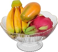 Vista 2 de Zerodeko Soporte de almacenamiento de postres Soporte de fruta alto Colador de moda Soporte de caramelo de melamina