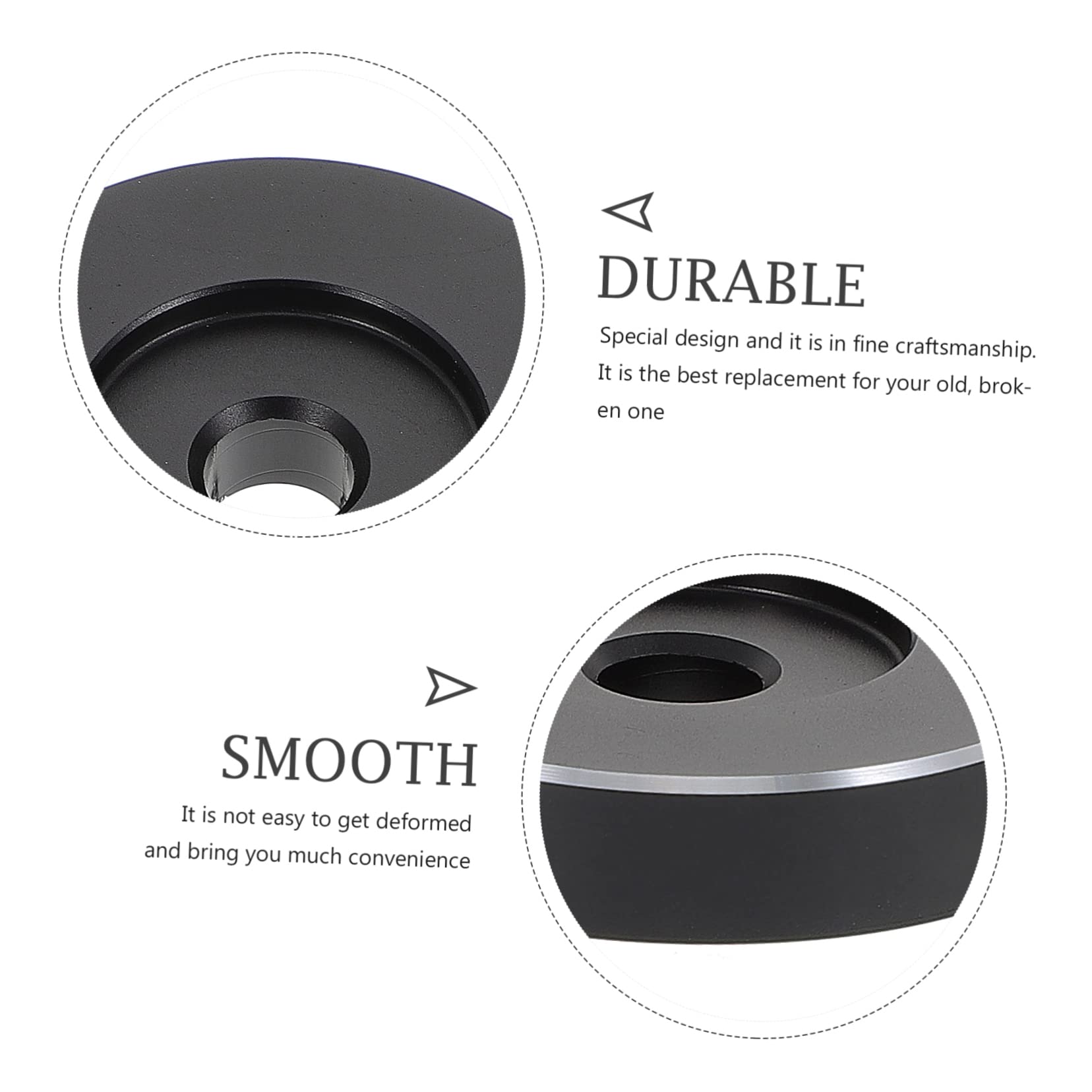 Adaptateur 45 Tours Gatuida Pour Vinyles 7 Pouces - Aluminium Massif Noir Pour Platine Vinyle