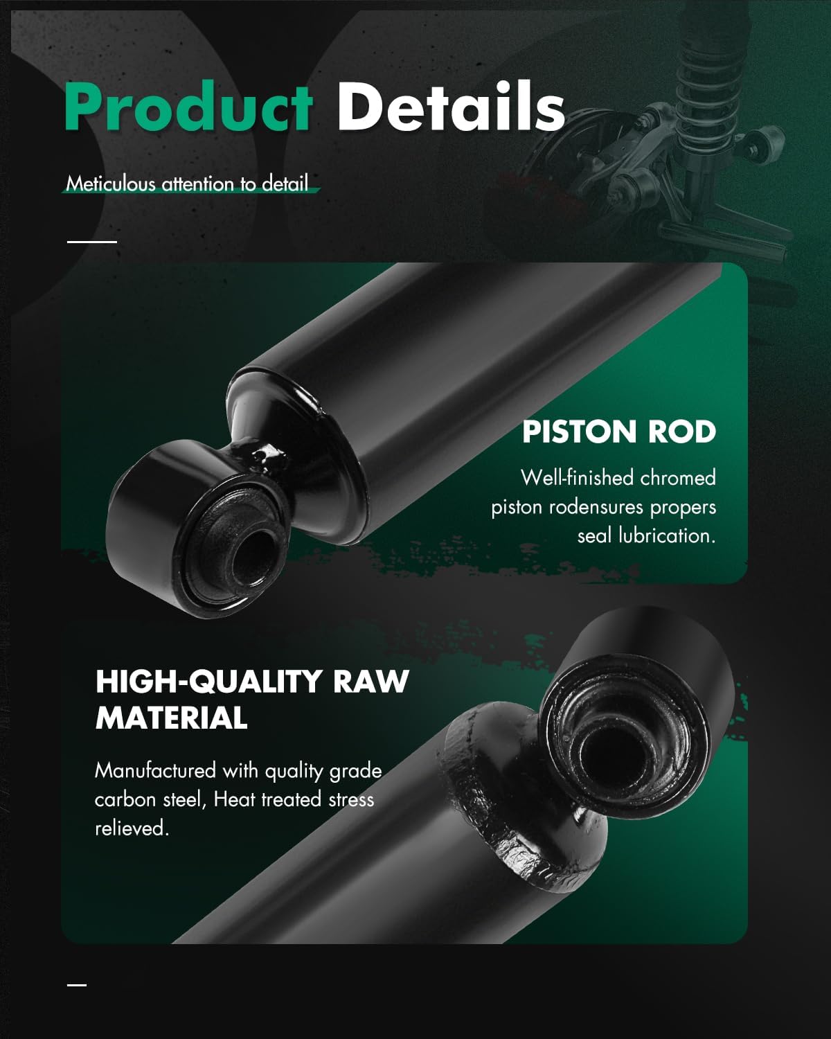 SCITOO - Rear Shock Absorber for Nissan Fits 2005 2006 2007 2008 2009 2010 2011 2012 2013 2014 2015 for Nissan Armada Shocks 345066 Struts - 2Pc Set