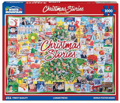 White Mountain 724819267194 Christmas Stories Christmas Puzzles 1000 Pieces Jigsaw Puzzle thumb #1