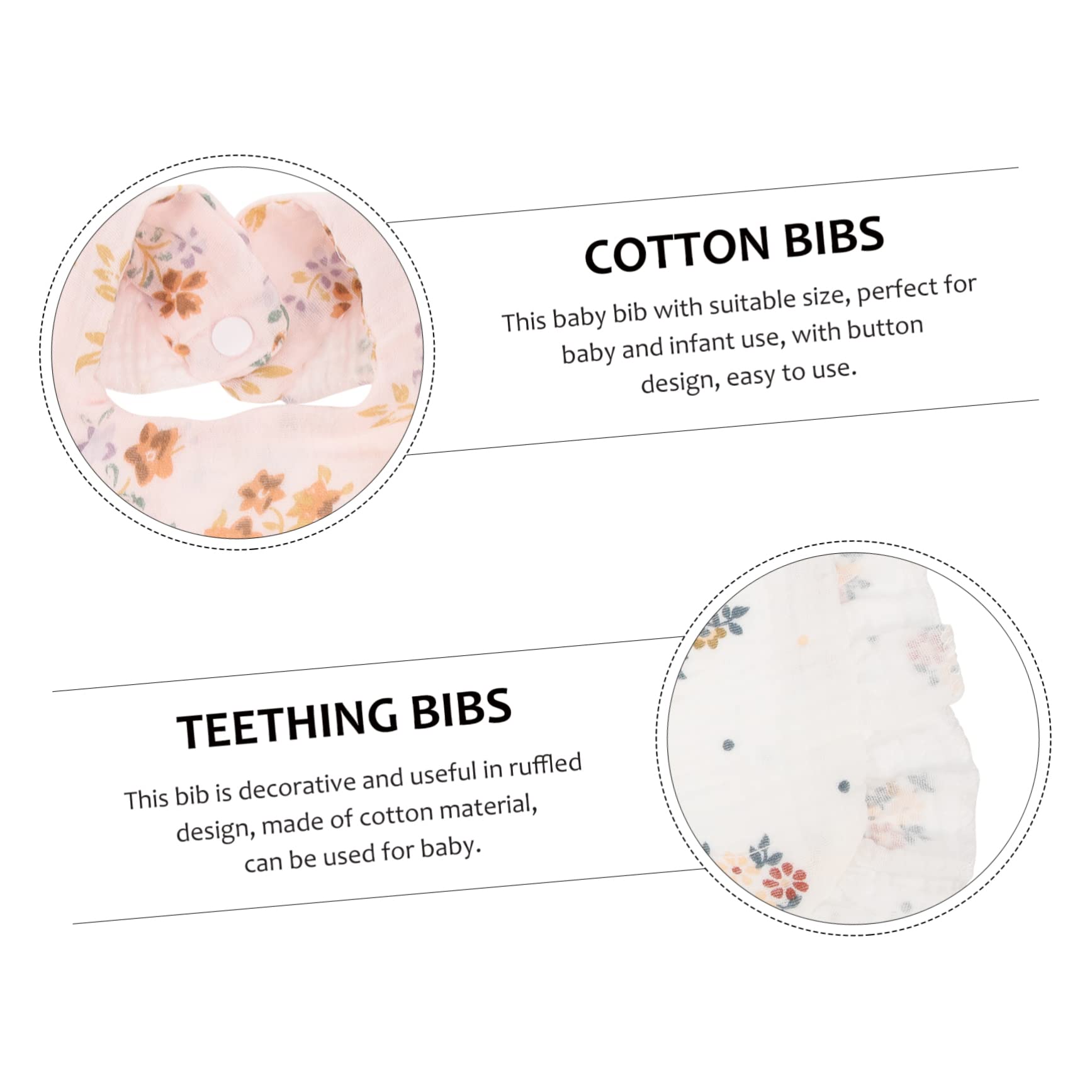 Toyvian 12pezzi Bavaglini Cotone Per Ragazzo Ragazza Design Elegante e Ruffled Bavaglini Multiuso Per Sbavamento Alimentazione e Morbidi e Assorbenti Adatti Per Bambine