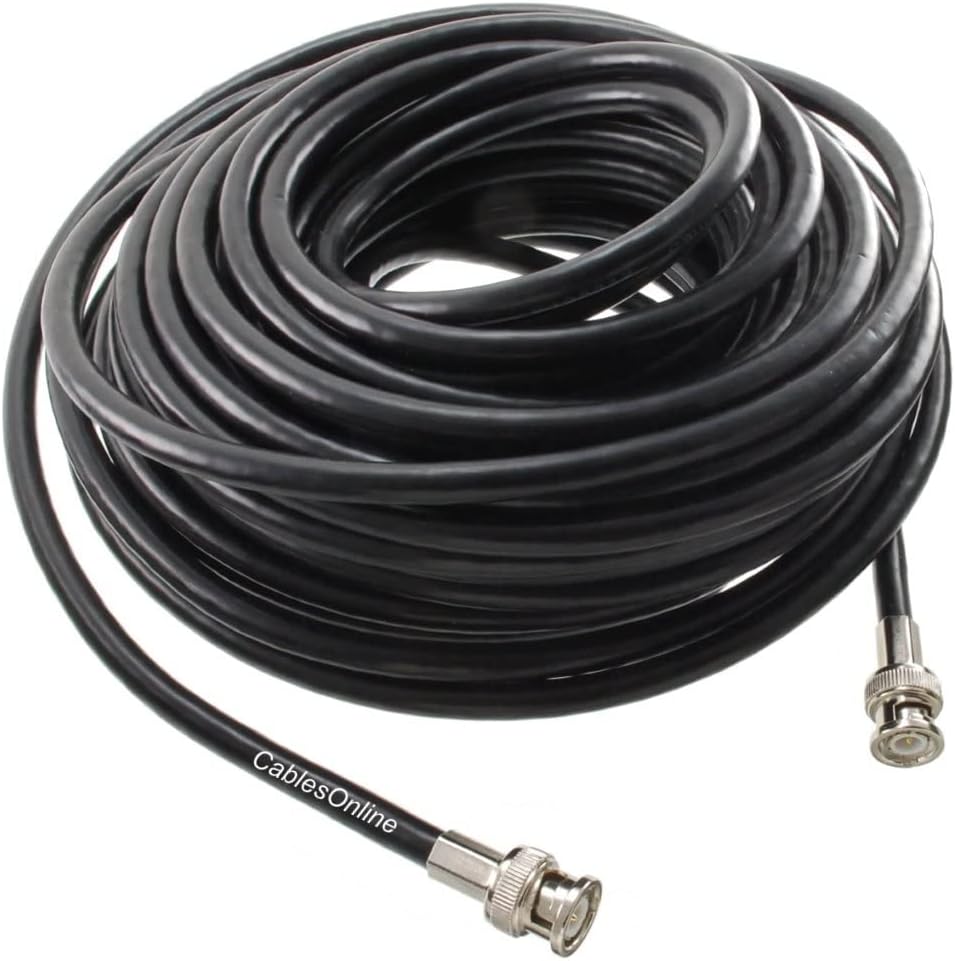 CablesOnline, 50ft RG6/U BNC Male to Male 75 ohm CCTV/SDI Commercial Grade Video Cable, R-B6050