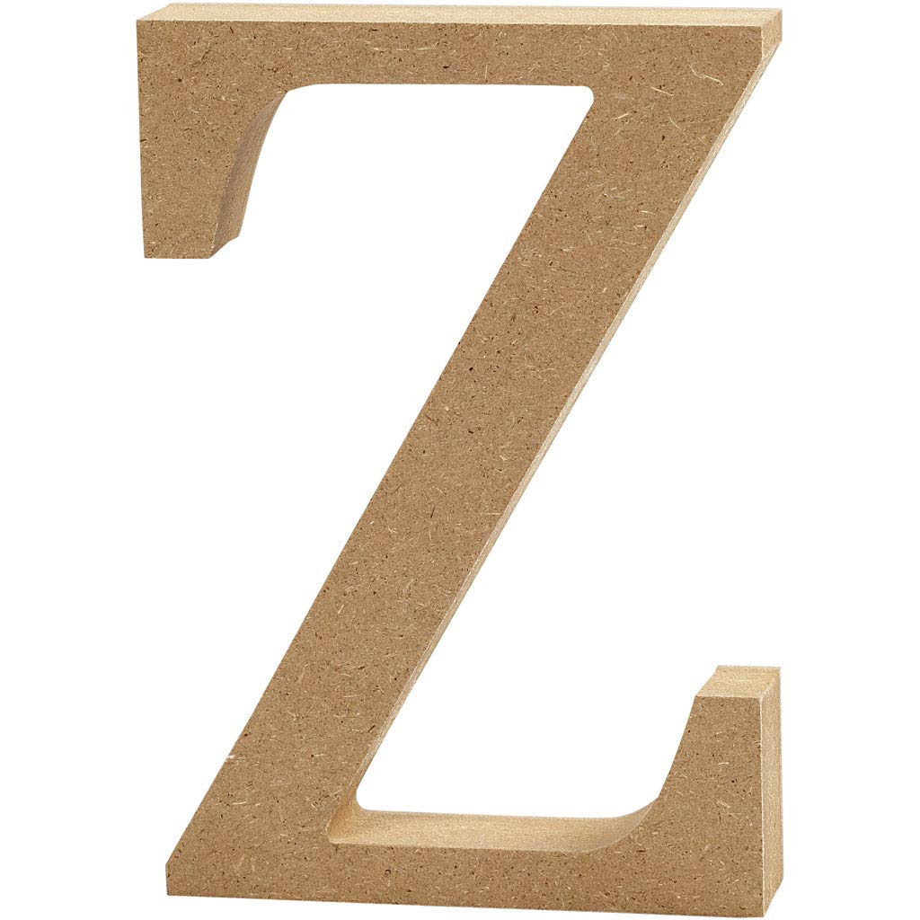 Creativ 56335 "Z" MDF Letter, Brown, 13 x 2 cm
