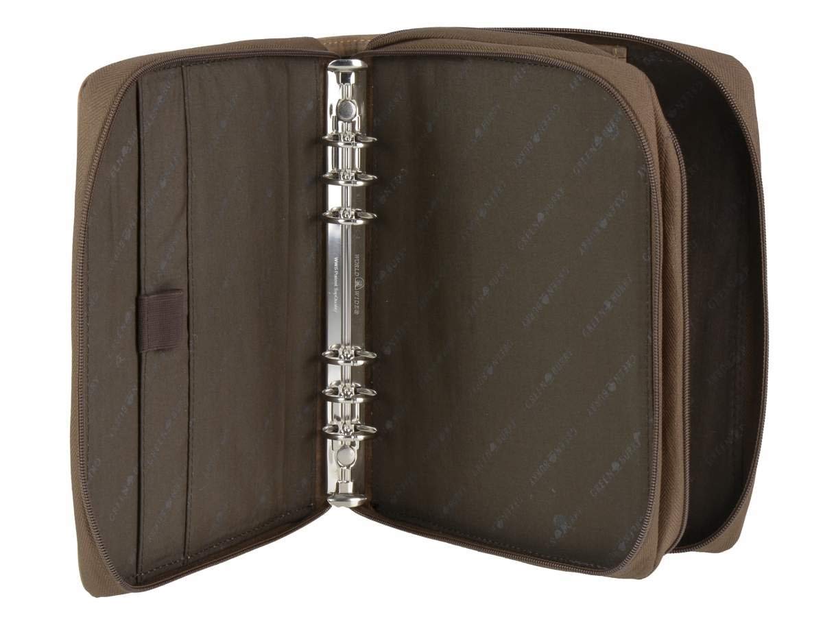 Greenburry Terminkalender A5 Leder braun Vintage DUO 2 Fächer