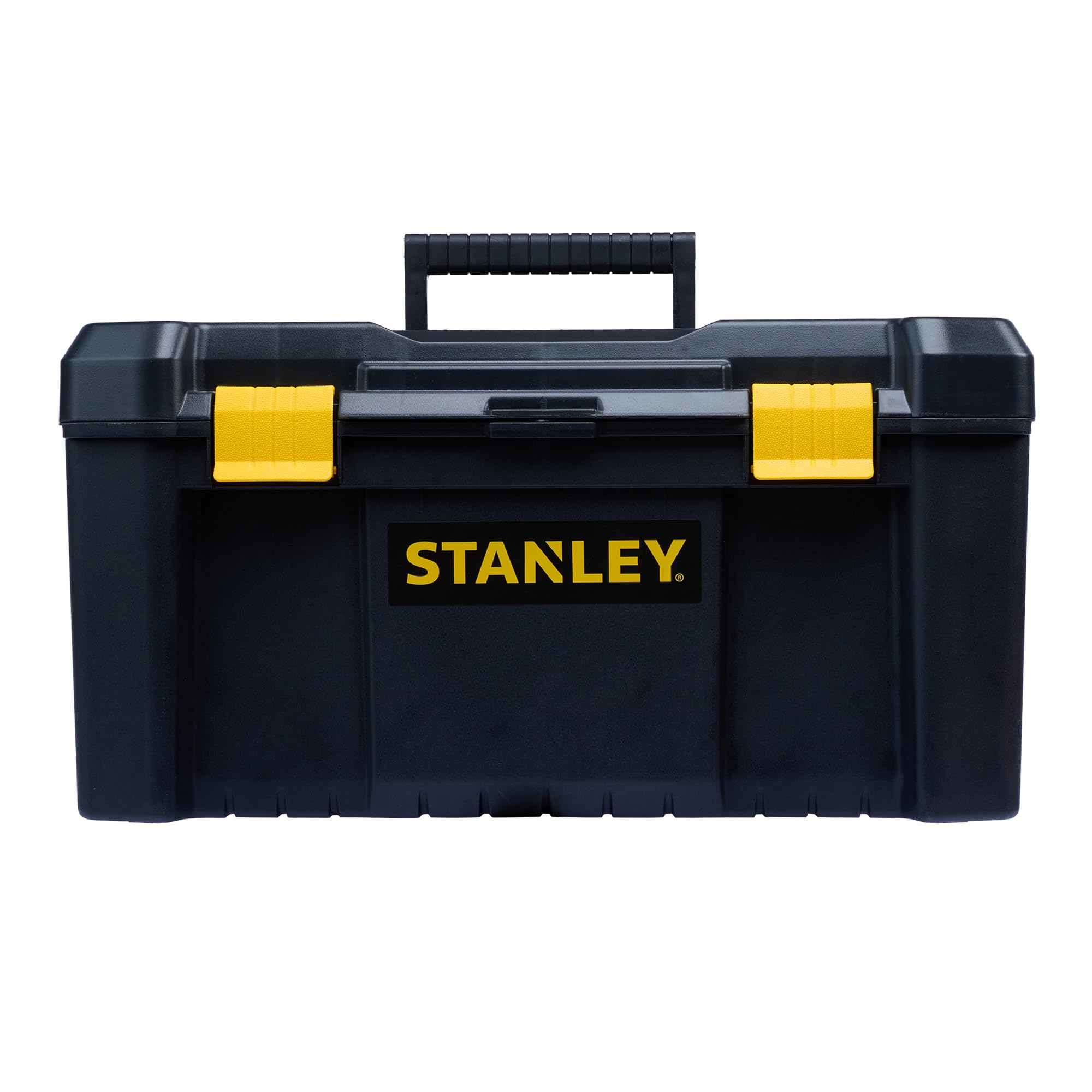 Stanley 19" Essential Toolbox - Black, Yellow - Polypropylene - Tool tray with handle and side access