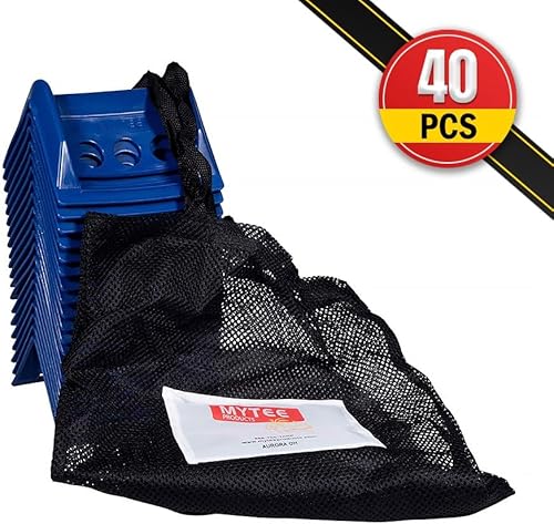 Miniatura 10 de Mytee Products (20 protectores de borde plano azules de 4 x 6 pulgadas con estuche de transporte, correas de trinquete de cabrestante de 4 pulgadas,