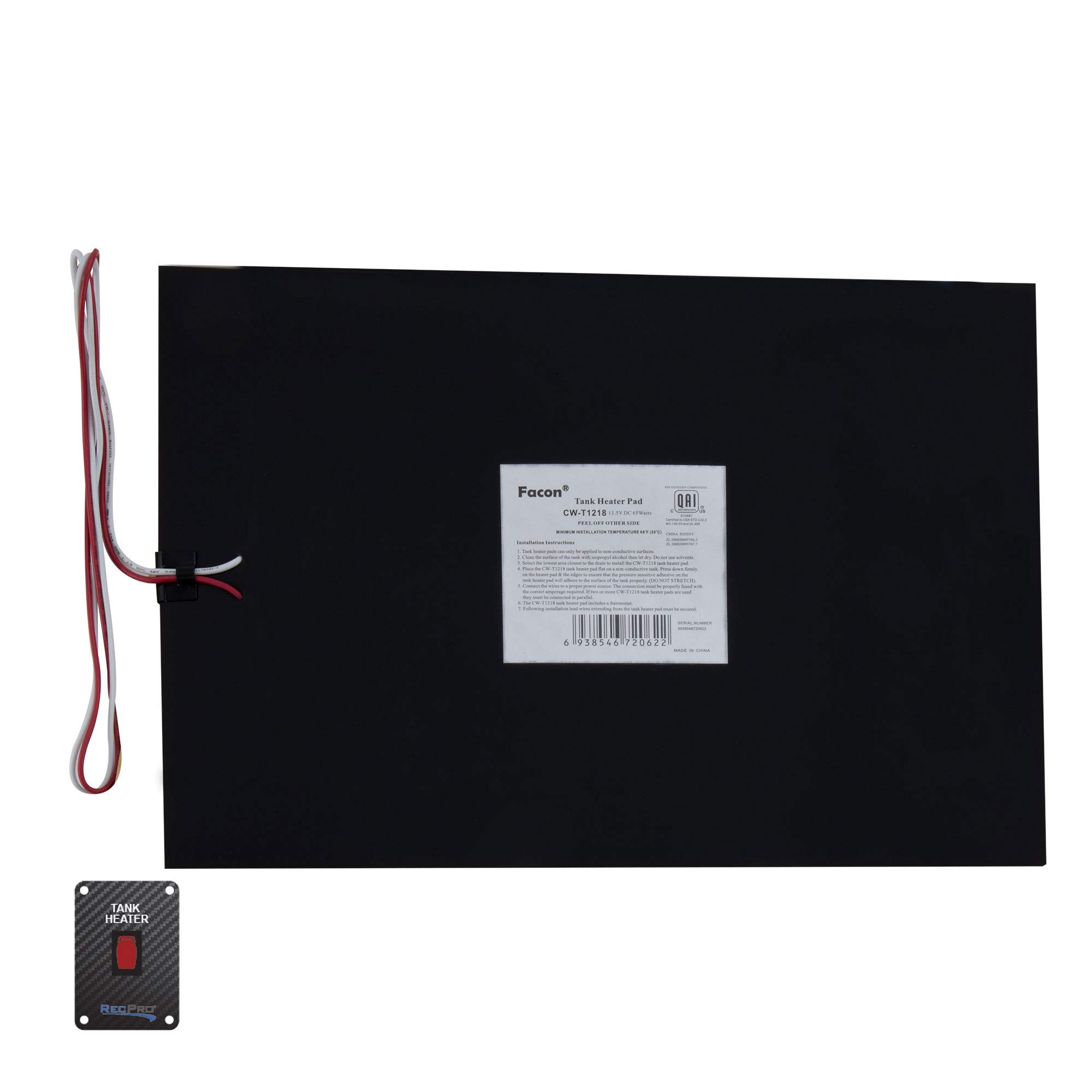 Buy RecPro RV Tank Heater Pad 12" x 18" Fresh Water Grey Water