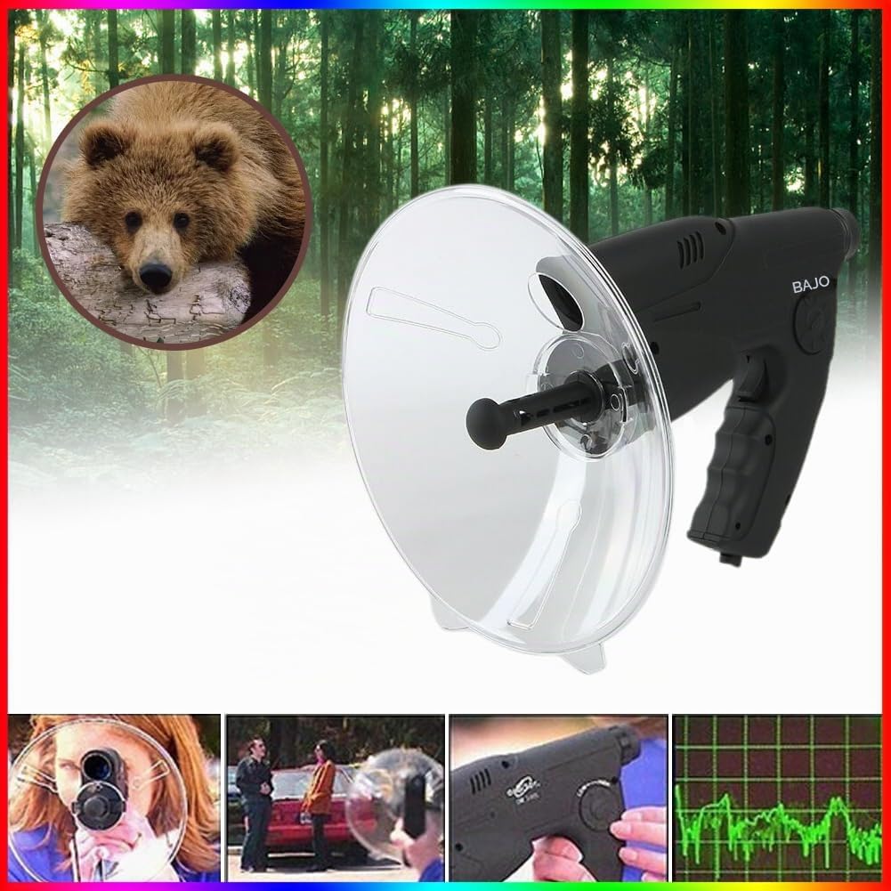 Micrófono Direccional Parabólico, Monocular 8X Para Escuchar Pájaros, Telescópico Con Alcance de 100 Metros