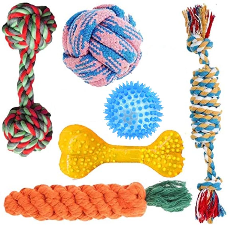 Smart Pups Natural and Safe Combo Pack of 6 Chew Toy for Dental Cleaning and Playing for Adult, Small & Medium Dogs (Multicolor, Pack of 6) (B0BYSPPMGW) Amazon Price History, Amazon Price Tracker