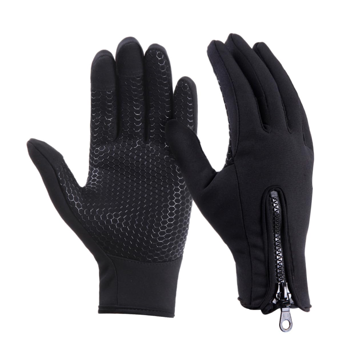 BESPORTBLE Guantes de Pantalla Táctil para Hombre Resistentes al Viento Y al Frío 3 Unidades para Montar a Caballo Color Negro Talla