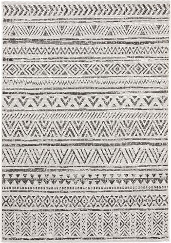 benuta Nest Teppich Cleo - Kunstfaser - Outdoor geeignet - Rechteckig & im Style: Zickzack,...