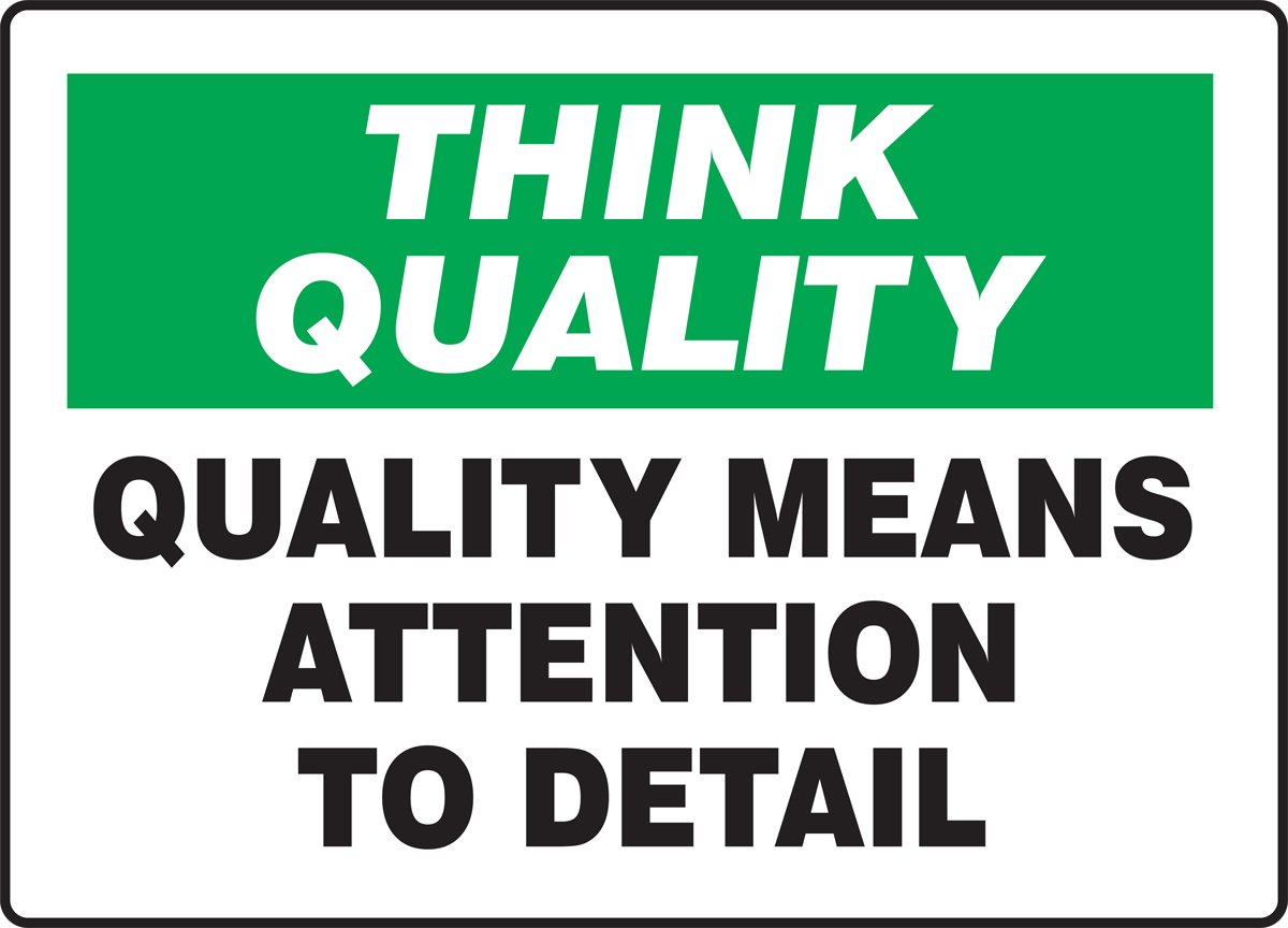 Plaque aluminium Think Quality pour optimiser la sécurité au travail - 2