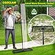 COZCLAM Rasen-Nivellierungsrechen, Garten Rasen Rakel, Müheloses Rasennivellierwerkzeug, Rasen Sanden Harke, Perfekte Rasennivellierung & Rasenpflege für Hof Garten, Golfplatz, 90x30x210cm