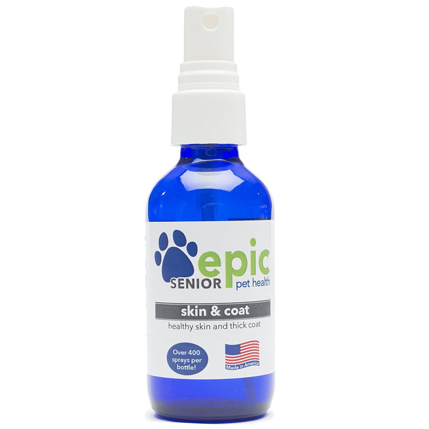 Skin & Coat All Natural Liquid Supplement - Spray Directly on Pet for Fast Result - Restores a Healthy Coat and Reduces Itching - (2 oz)