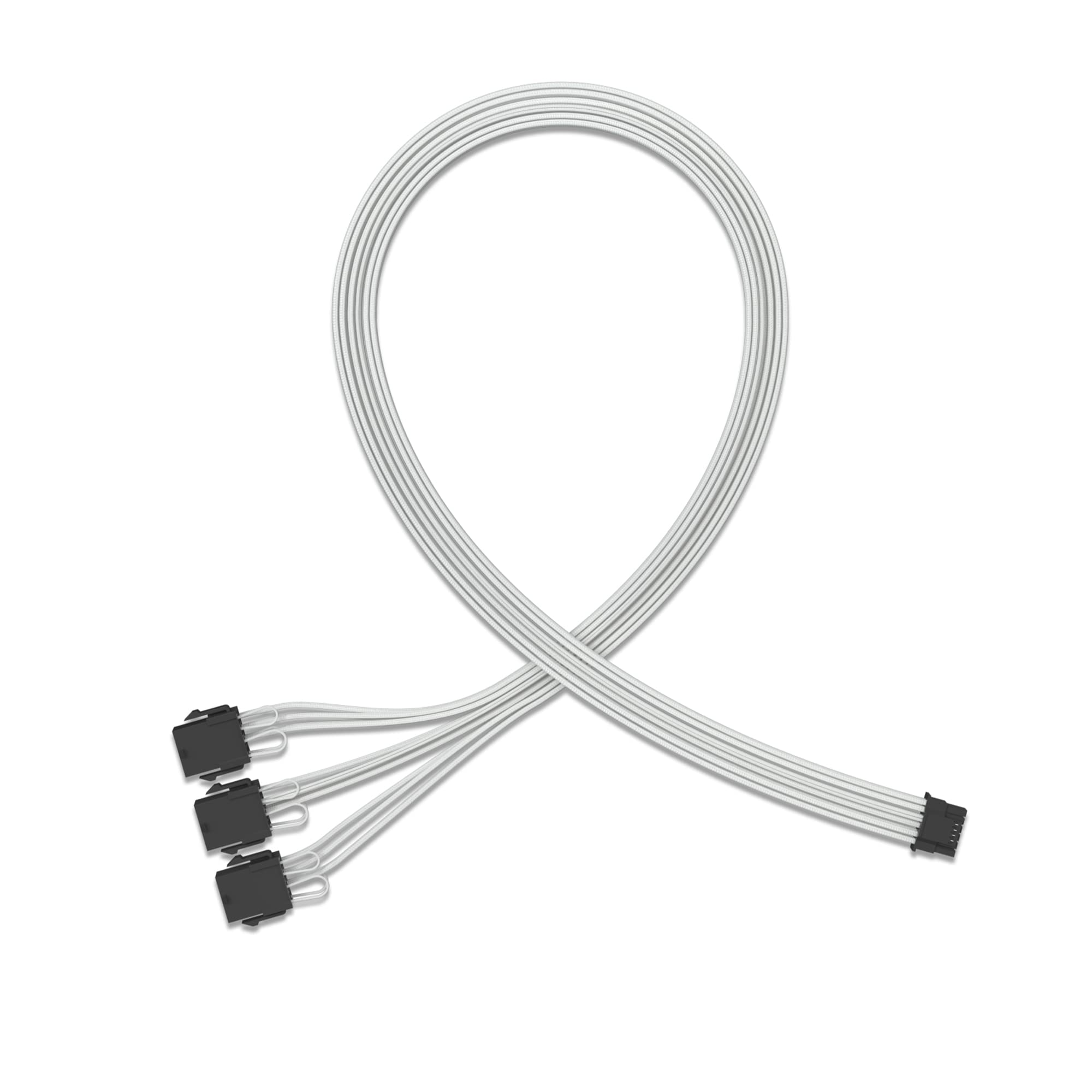 Formulamod PCI-e 5.0 16-Pin (12+4) Sleeved Extension Cable, 12VHPWR 16AWG PSU Extension Cable for GPU 3090Ti & RTX 4080 4090 (3x30cm, White)-image-31