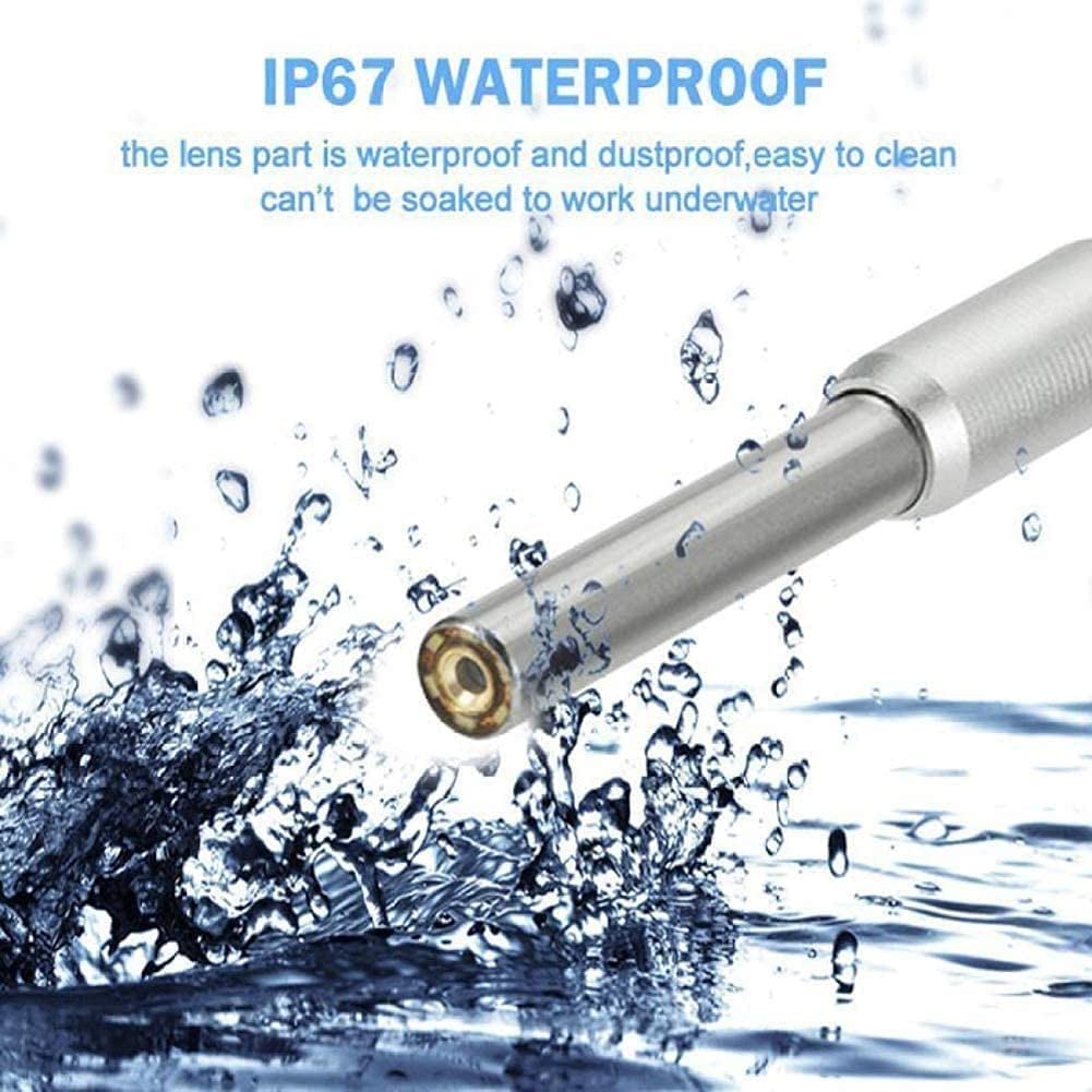 Endoscopio de extracción de cera del oído, otoscopio, USB Otoscopio con 6 ajustables Lealté DS, cámara de inspección de 3.9 mm, for iOS Teléfono inteligente Android IP67 1.3 Millones de píxe