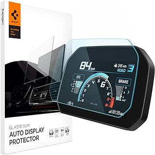 Spigen Glas.tR Slim Screen Protector Compatible with BMW Motorrad 6.5 Inch TFT Display, R 1250 GS (2018-2025), R 1250 GS Adventure (2018-2025), Crystal Clear, Scratch-Resistant, 9H Hardness Film