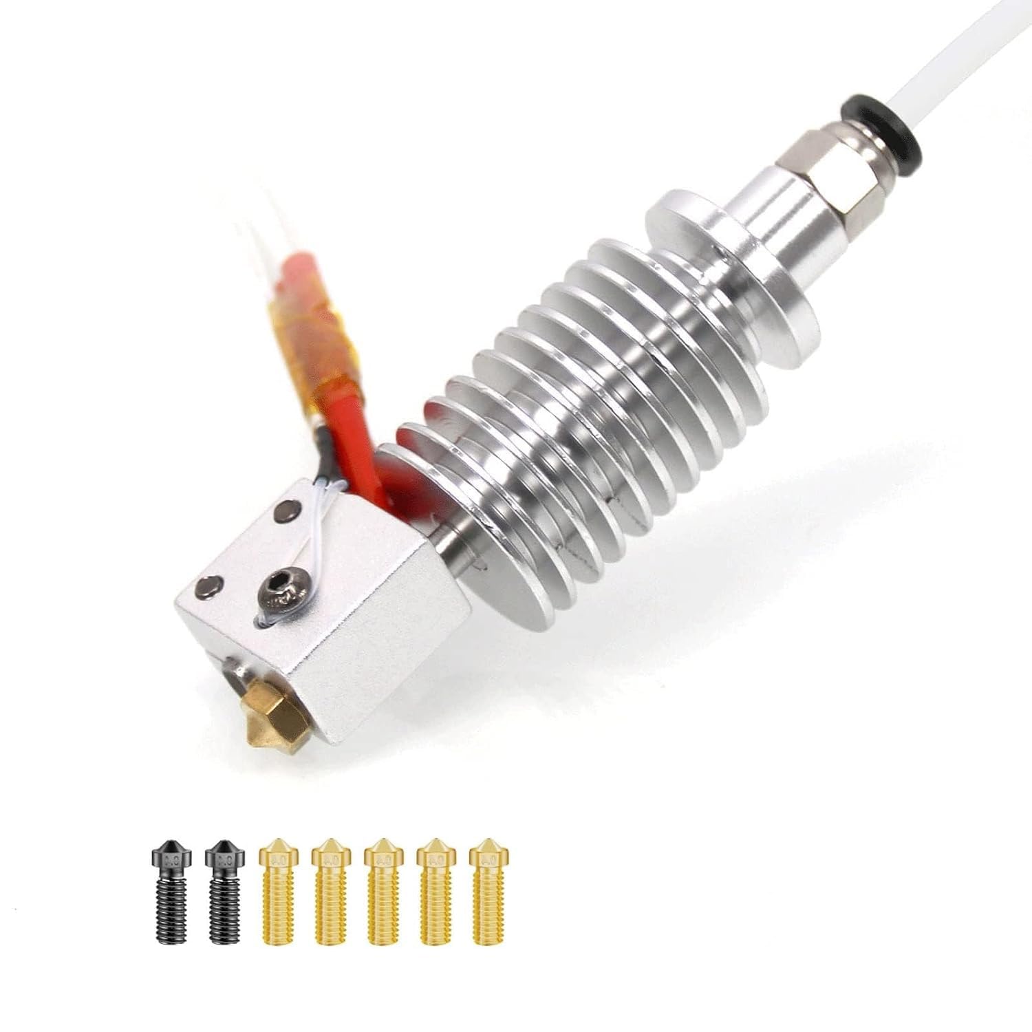 Kobra Max/Kobra Plus/Vyper Hotend Hotend 24 V V5 J-Head con 7 boquillas volcánicas para Anycubic Vyper/Kobra Max/Kobra Plus Hotend Impresora 3D Accesorios Actualizaciones
