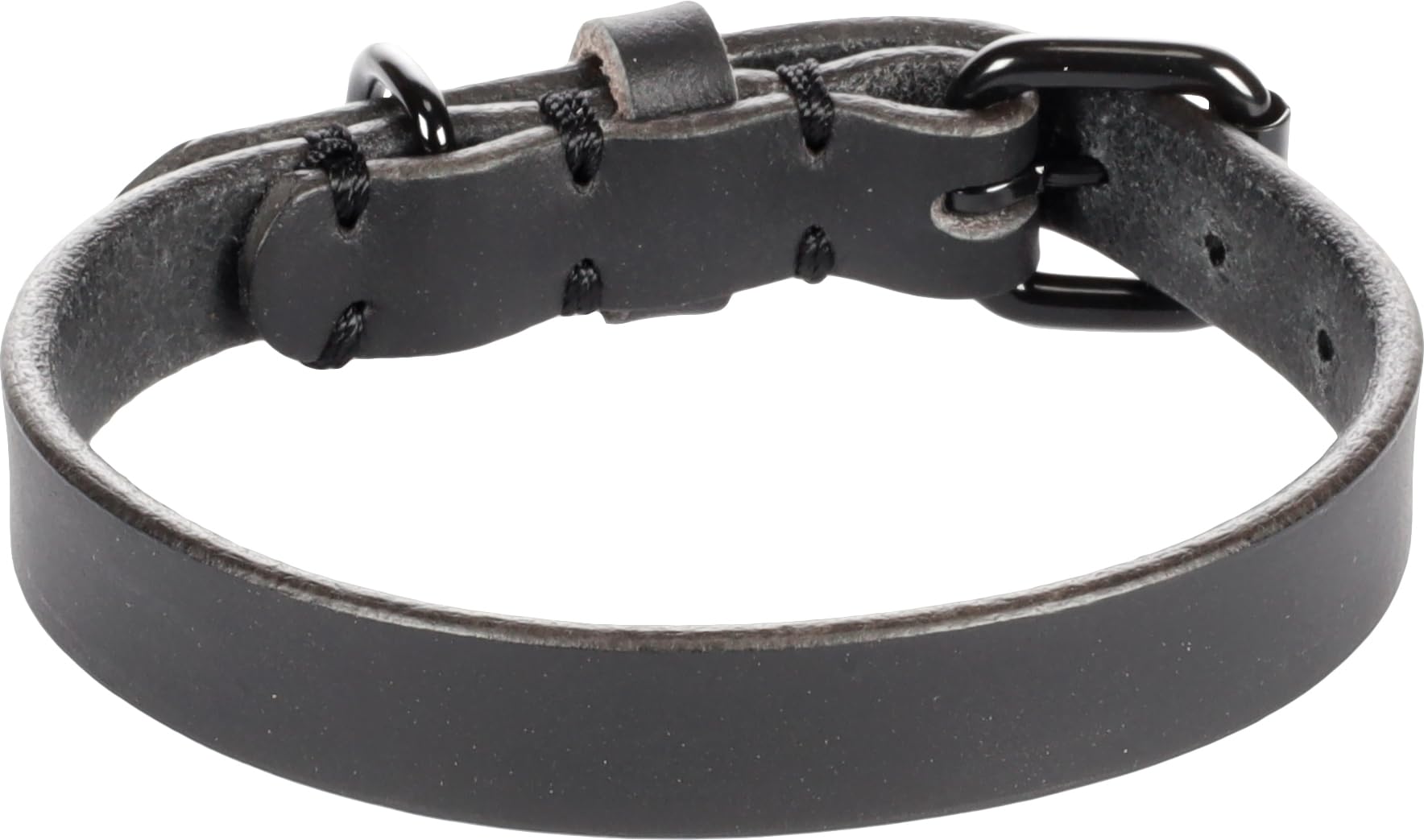 Flamingo Dog Collar Leano Black XS/S 24-30cm 15mm