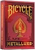 Bicycle Playing Cards: - Metalluxe Red