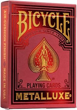 Bicycle Playing Cards - Metalluxe Red