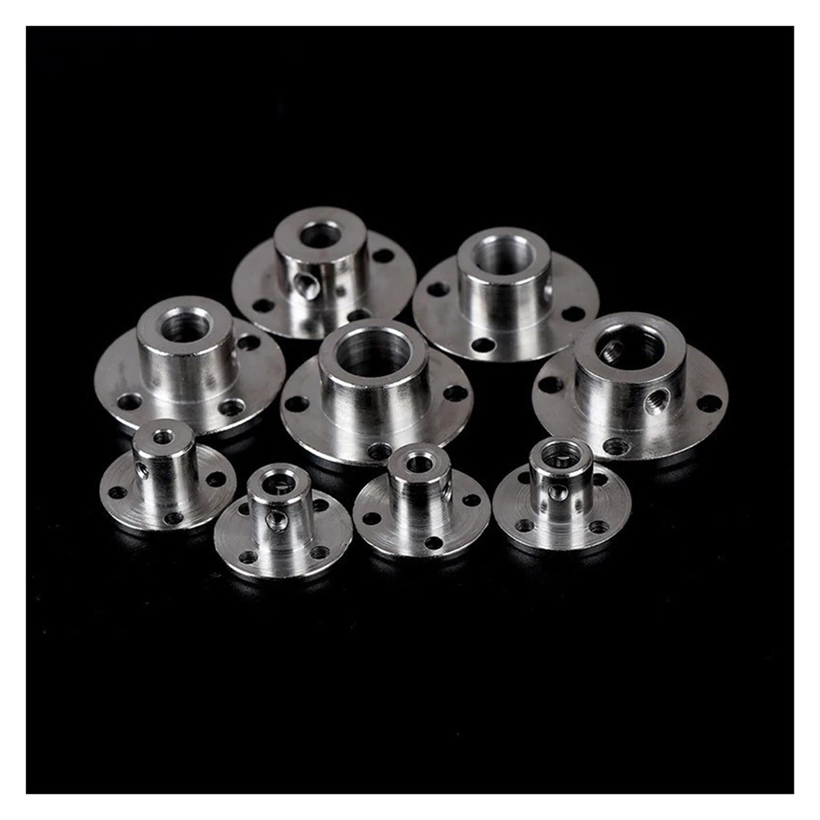 Rigid Flange Coupling 3-12mm Motor Guide Shaft Coupler for CNC DIY(3mm)