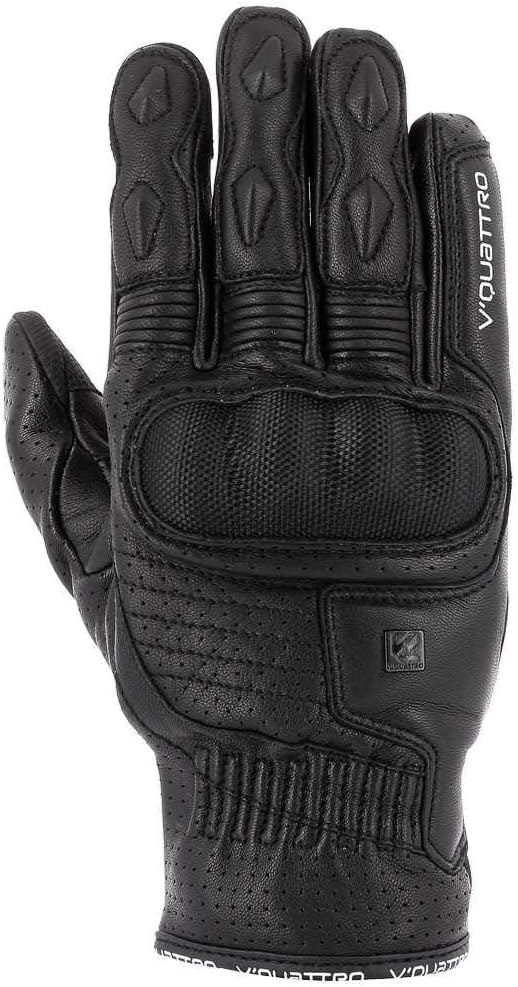 V Quattro Design Eagle Pro 18 Men's Gloves, Black, Size M
