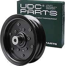 UDC Parts 532196106 Idler Pulley / 42 46 48 54 inch Deck/Replacement for Craftsman Husqvarna Ariens Poulan 532197379 197379 196106 MZ 54 RZ 5424 YTH24K48 2042 LS YTH24V54 LGH2654