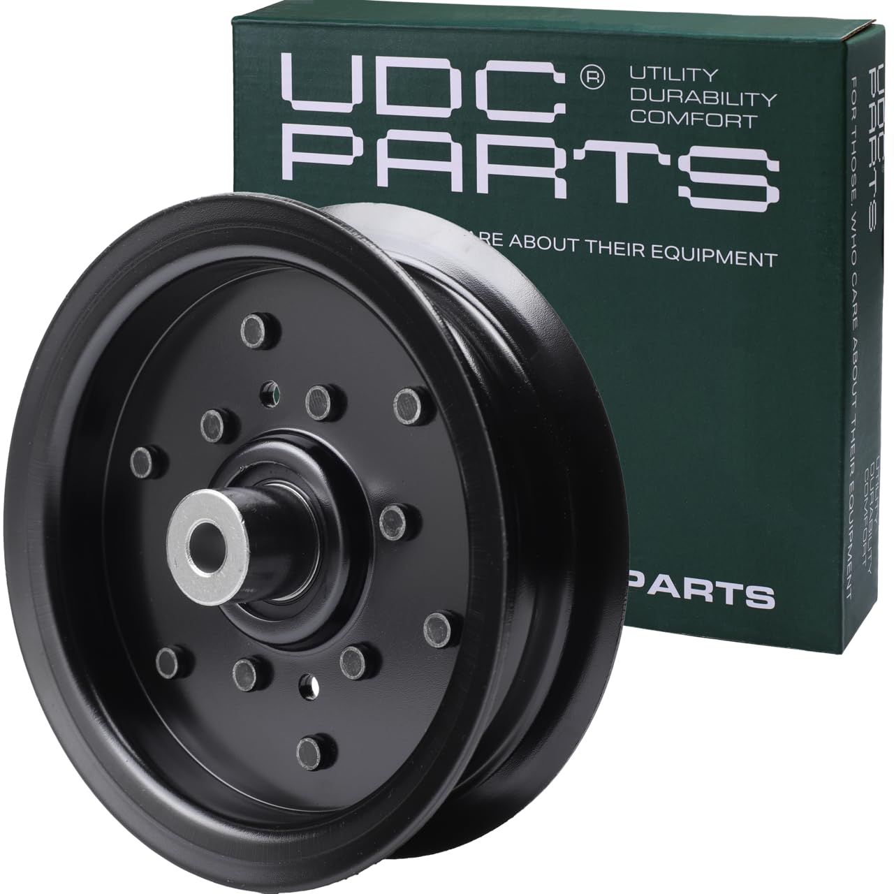 UDC Parts 532196106 Idler Pulley/ 42 46 48 54 inch Deck/for Craftsman Husqvarna Ariens Poulan 532197379 197379 196106 MZ 54 RZ 5424 YTH24K48 2042 LS