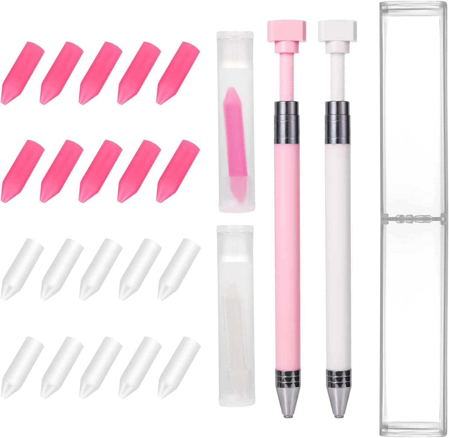 2PCS Diamond Painting Pens with 20PCS Waxes, Diamond Art