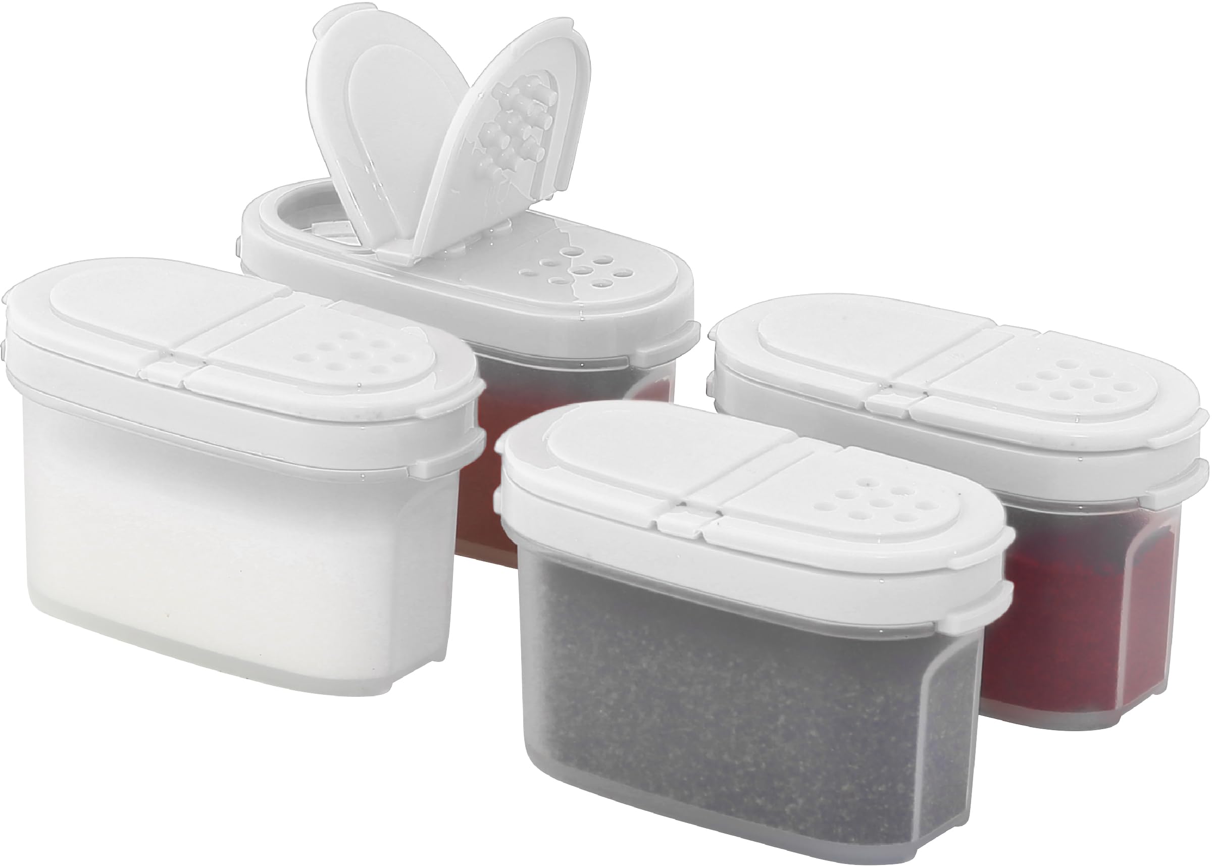 SIGNORA WARE Premium Gewürzboxen Aufbewahrungsboxen für Gewürze in groß und klein mit praktischen Streuer aus BPA-Freiem Plastik luftdichtes Vorratsdosen Set für die Küche