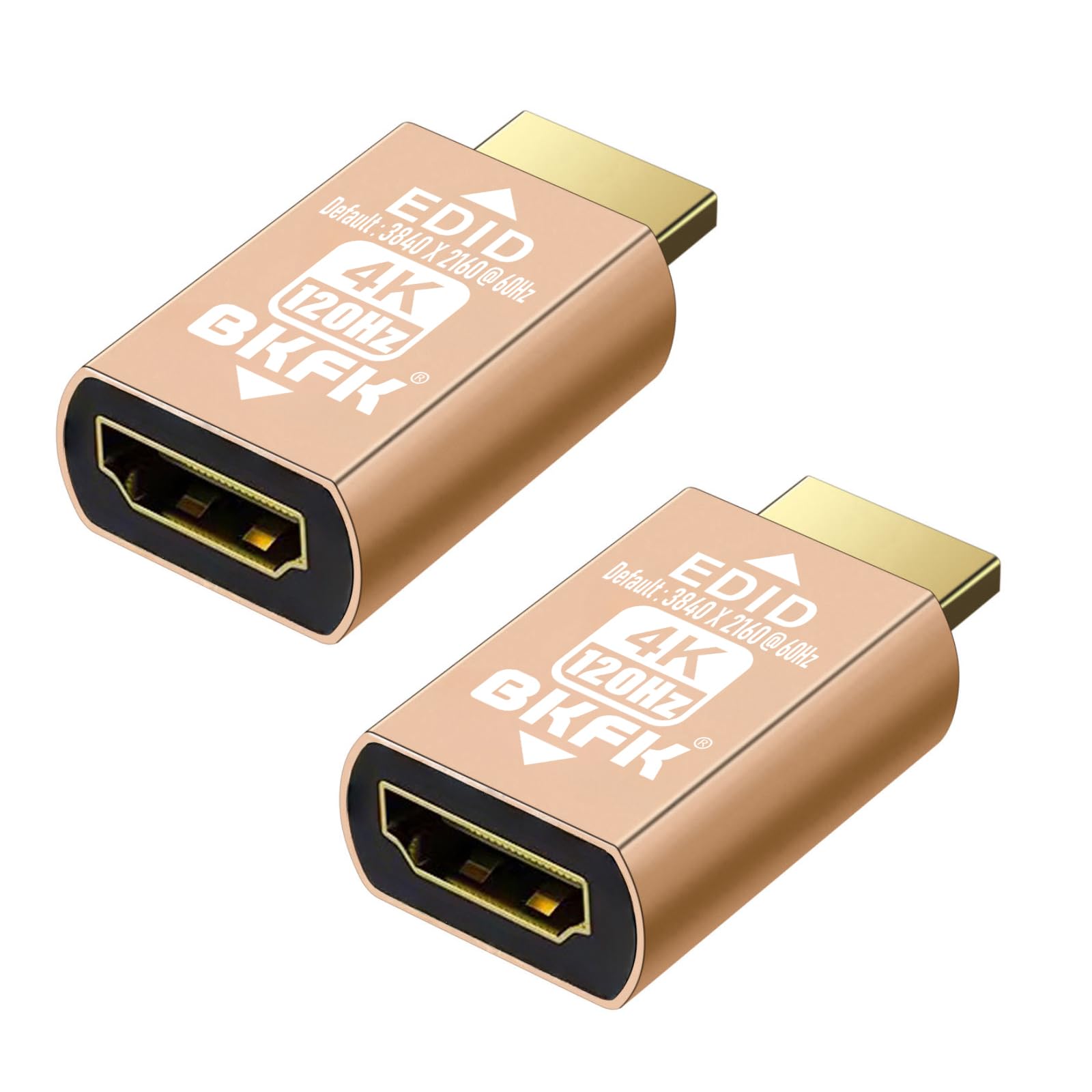 HDMI edid Emulator Adapter,3840X2160@120Hz-2Pack emulators,Reliable Pass-Through for Extender/AV Receiver/Video Splitters