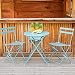 Amagabeli Bistro Conjunto 2 Sillas(H83 x W42 x D38cm) 1 Mesa (H90...
