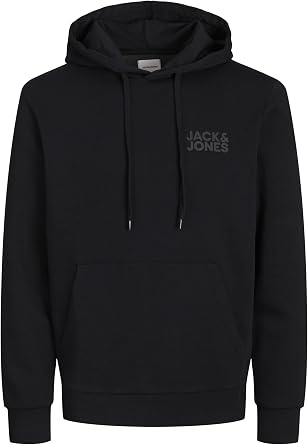 JACK & JONES Erkek Jjecorp Logo Sweat Hood Noos Kap onlu Sweatshirt
