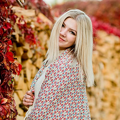 Soft Oversized Throw Blanket - Super Cozy Adult Size Large Swaddle Blankets For Bed, Sofa, Couch - Lightweight Jersey Knit Comfort Throws 57X72 Inch Long (Blue Red Ditsy Floral) #TOP1