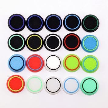 2pcs Silicone Thumb Stick Grips Cover for PS5 PS4 PS3 PS2, for Xbox 360, for Xbox One Analog Joystick Thumbstick for Xbox Series S X C