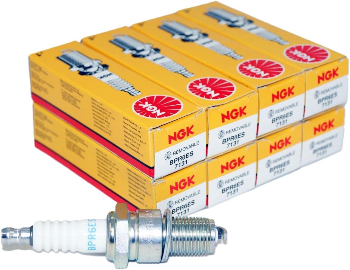 NGK BPR6ES Standard Spark Plugs (Pack of 8)