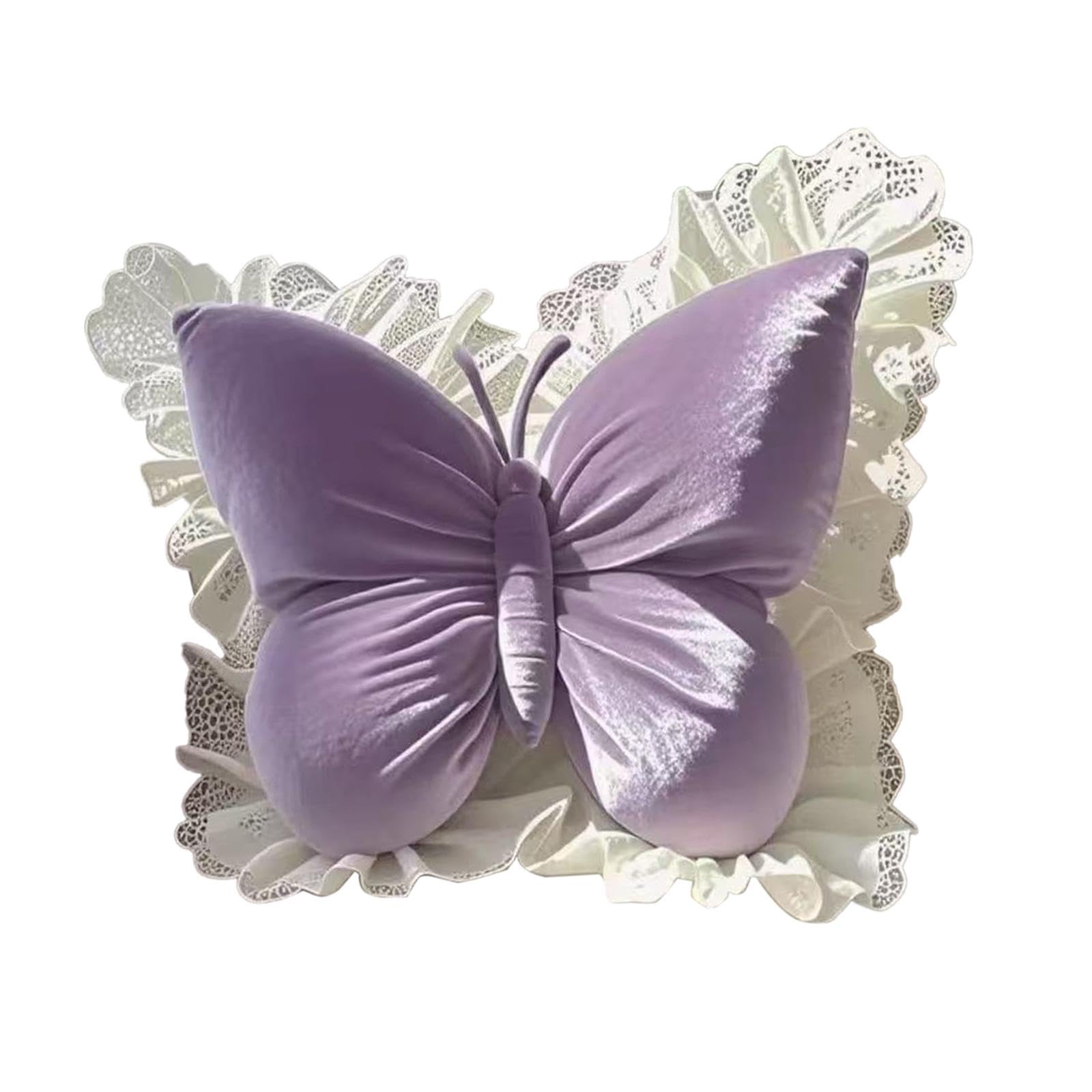 Coussin papillon violet galette de siège et sol en tissu PP